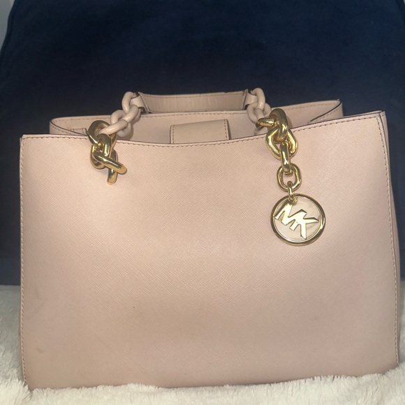 Michael Kors Blush Satchel with Gold Accents - Picture 6 of 8